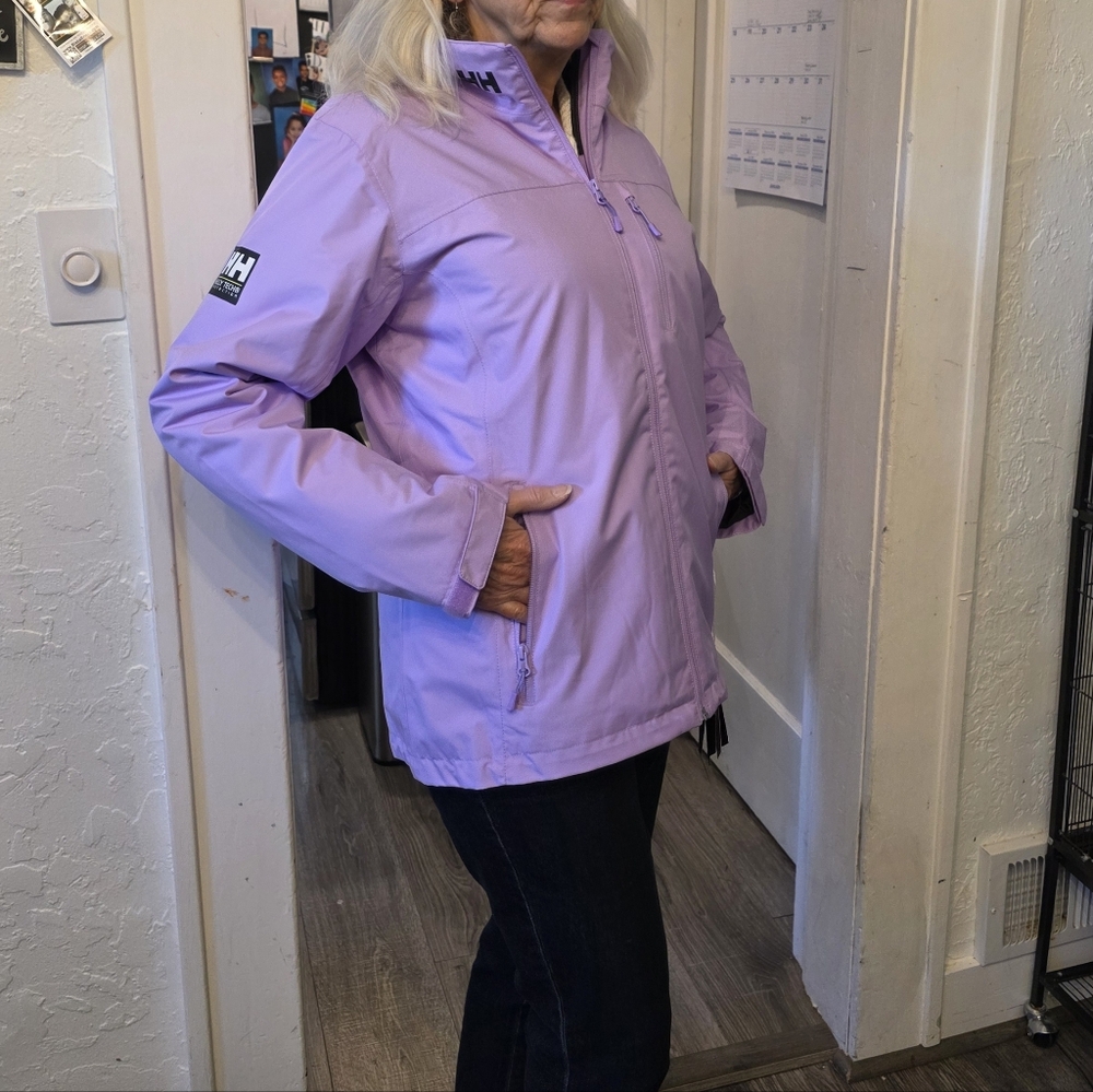 Helly Hansen Crew Midlayer Jacket Lavender NWT - image 3